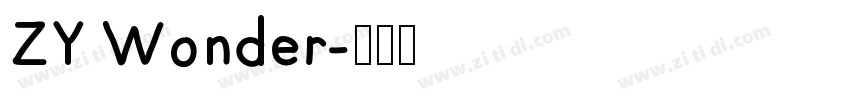 ZY Wonder字体转换